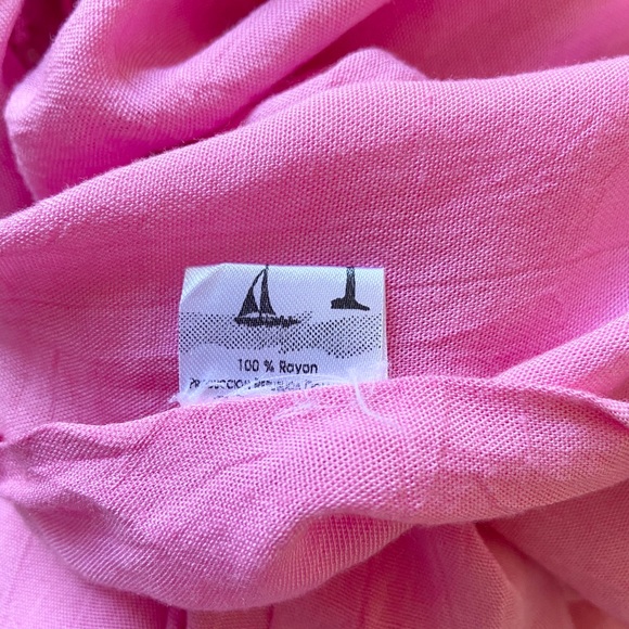 Punta Cana Pink Beaded Tassel Scarf - Picture 5 of 6